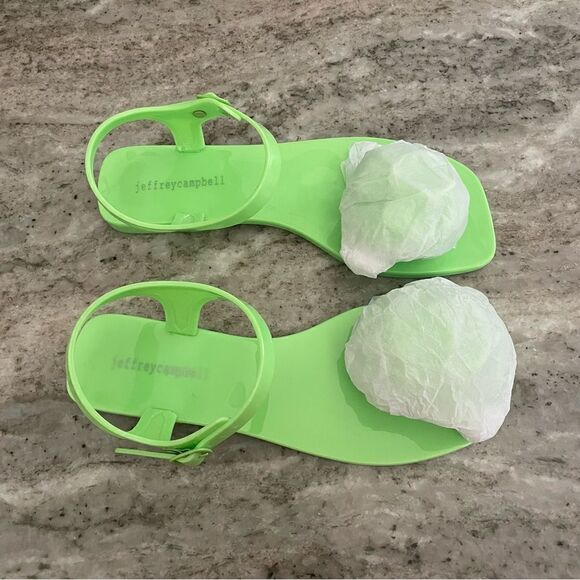NWT Jeffrey Campbell Fleurisse Ankle Strap Sandal Green Size 7 - Picture 6 of 10